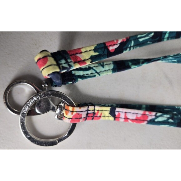 Vera Bradley Women's Signature Cotton Lanyard, Happy Blooms, One Size - Picture 2 of 3